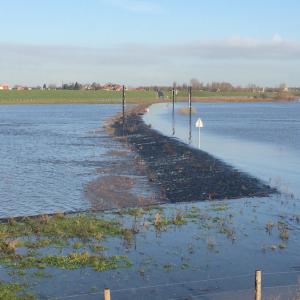 Drempel Nijmegen overstroomt bij Lobith 12,5 m